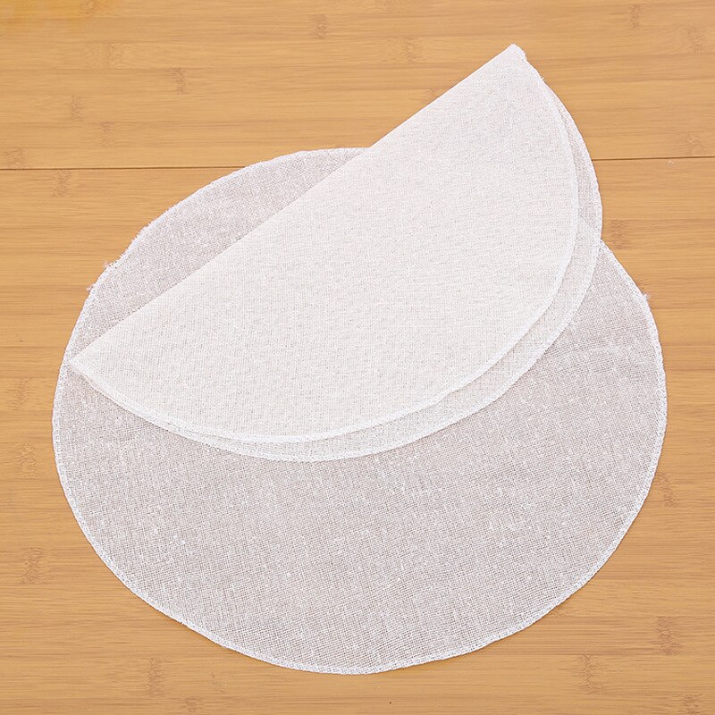 Paño de algodón redondo para vaporera, almohadilla de gasa reutilizable, repostería de tela pura Natural, Jiaozi Baozi, estante para vapores de masa hervida, 50cm