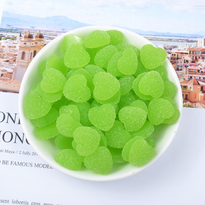 Candy Love Decor For Slime Charms Sprinkles Polymer Filler Addition Slime Accessories Toys Lizun Model Clay Kit For Children: 5Pcs Green