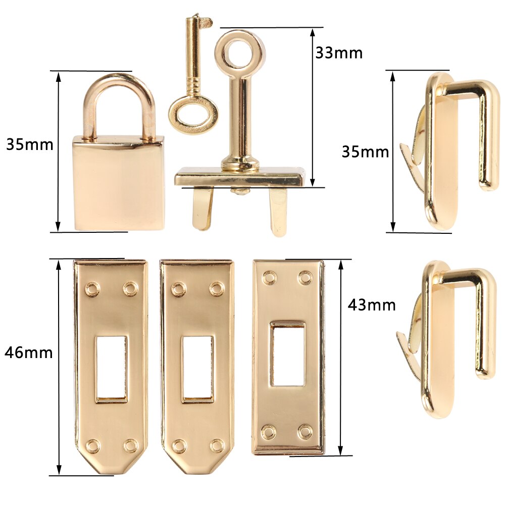 7 sztuk/zestaw metalowe zapięcie blokada Lockbutton dla kobiet torebka torba na ramię torebka akcesoria DIY