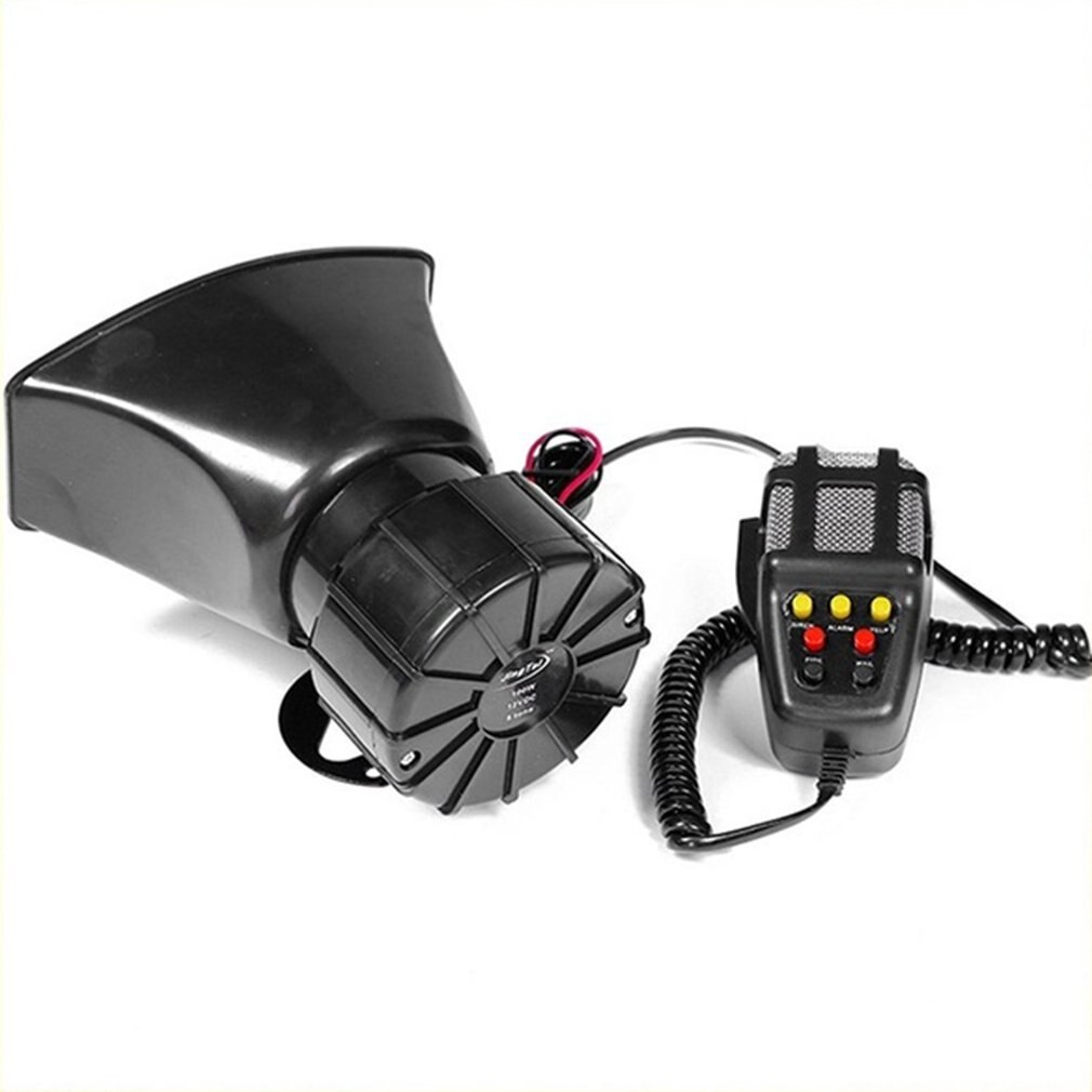 Multipurpose Speakers Loud Car Horn Police Siren Air Horn Megaphone 100W 12V 7 Tone Siren Horn Car Motorcycle ccessories