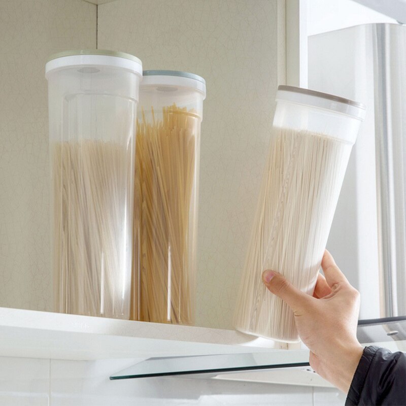 1pc oppbevaringsbokser spaghetti bestikk nudel oppbevaringsboks multifunksjonelle spisepinner matbeholderposer hjemme kjøkkenbeholdere