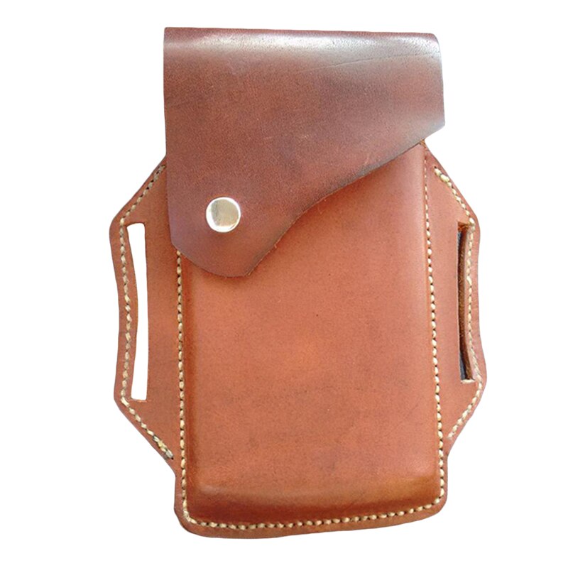 Médiéval Renaissance Viking chevalier Cosplay cuir Vintage poche ceinture vêtements sac taille téléphone sac Cosplay déguisement accessoire: Brown