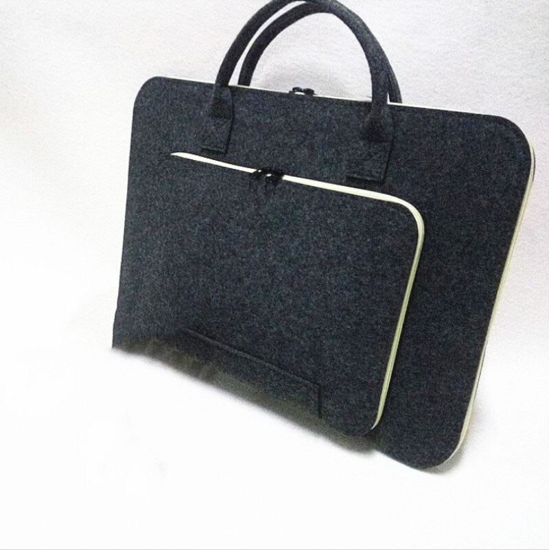 Men's and Women's Felt Laptop Bag Apple Notebook Bag Business Briefcase