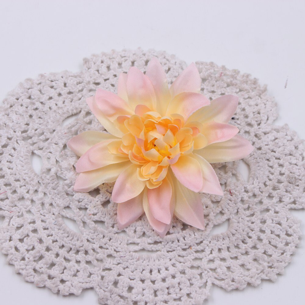 5pcs Artificial Flower Silk Dahlia Peony Flower Autumn Vivid Leaves DIY Wedding Flower Wall Home Flower Arrangement Gardening: Orange