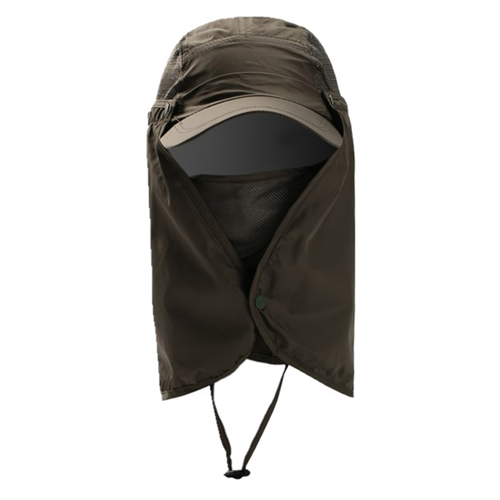 Fishing Hat Outdoor Sport Hiking Visor Hat UV Protection Face Neck Cover Fishing Sun Protection Cap Breathable Quick-drying Hat