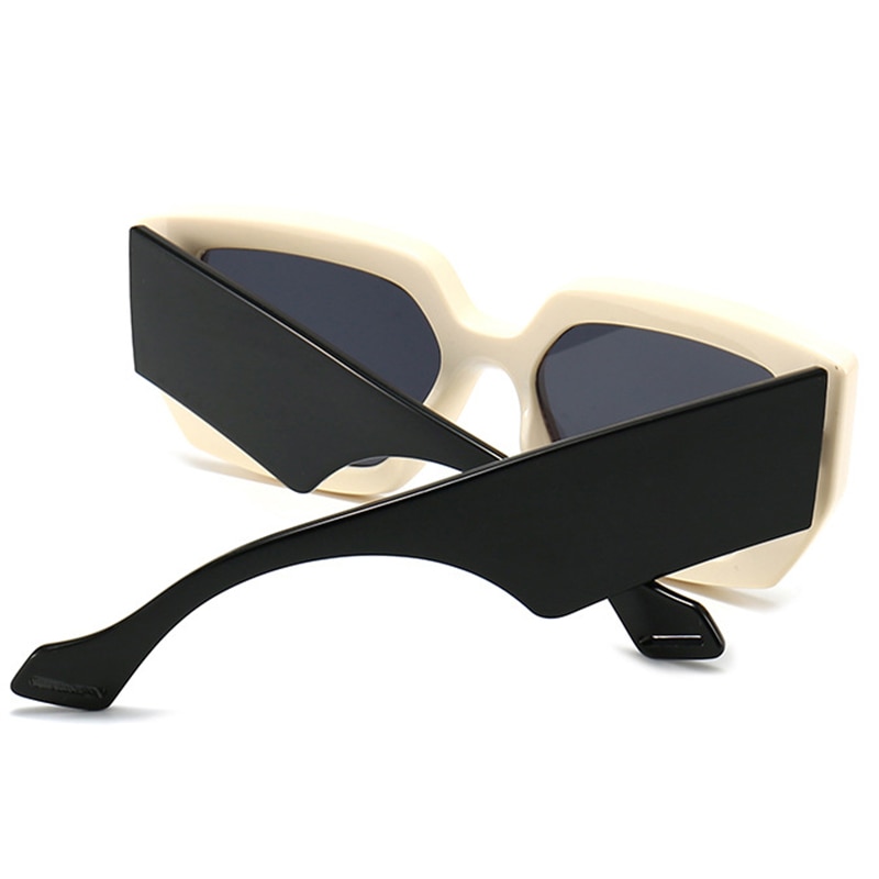 Vintage vierkante zonnebrillen voor dames en heren, beroemd luxe merk, grote frame-gradiënt zonnebril voor dames  uv400