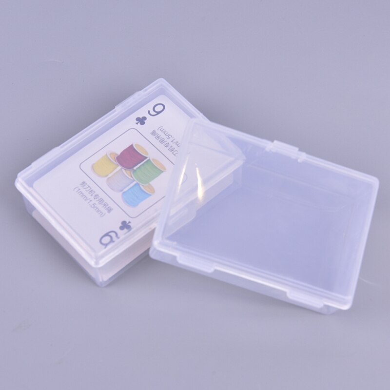 2 stk gennemsigtige plastkasser spillekort beholder plast opbevaringskasse pakning pokerspil kortsæt til pokersæt