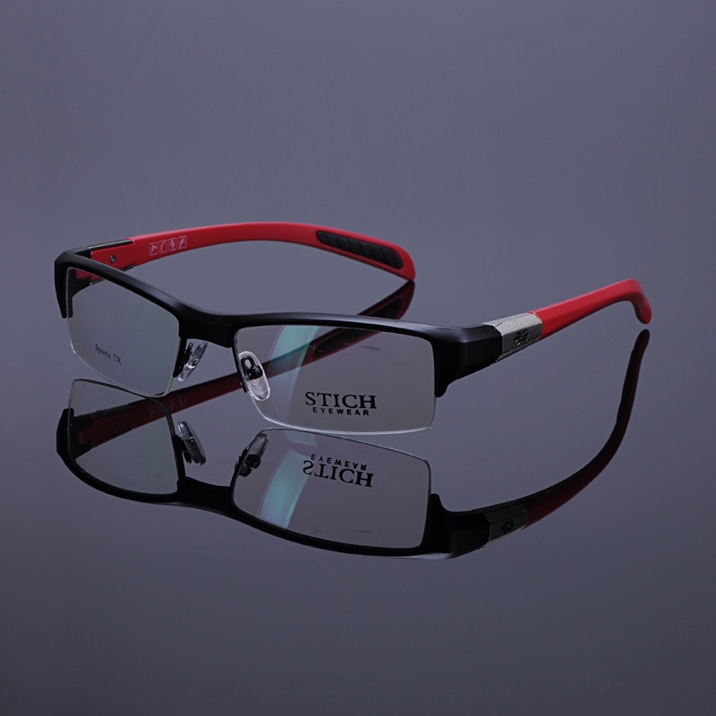 Vazrobe Sport Glazen Frame Mannen TR90 Brillen Brillen Voor Recept Ultra Licht Mode Lenzenvloeistof Niet Overslaan Eyewear