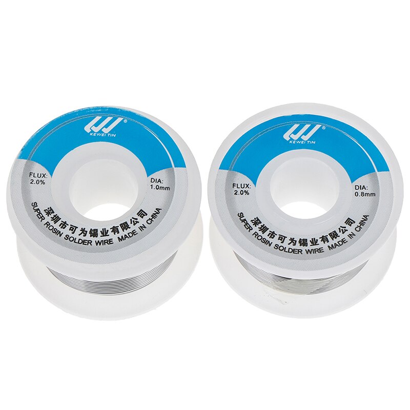 0.8mm/1.0mm soldeerdraad tin kw  -60/40 loodrol schone hars laskern soldeerdraad fluxrol buis sn :60%, pb :40%, flux : 2%
