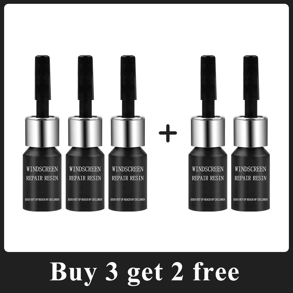 Car Glass Repair Window Cracks Gone Kit Remove Scratch Automobile Truck Motorcycles Broken Repair Windscreen Crack Recovery Set: Silver