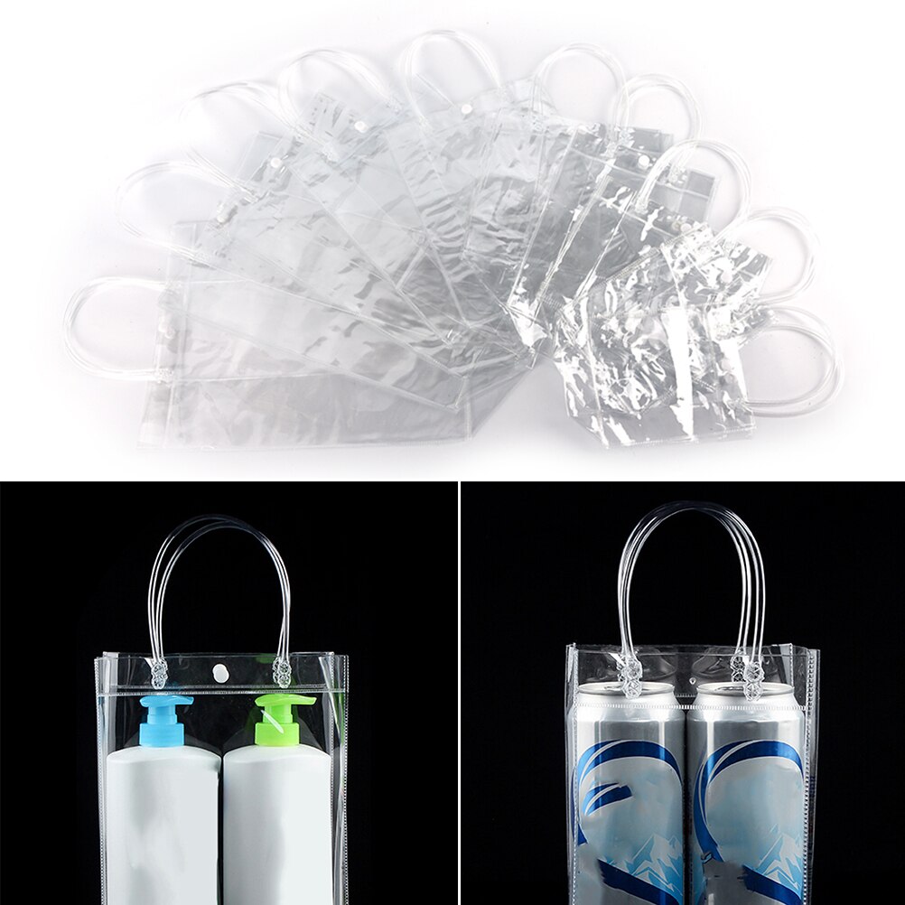 Waterproof Plastic PVC Travel Cosmetic Bag Makeup Bags Portable10 Sizes Clear Transparent