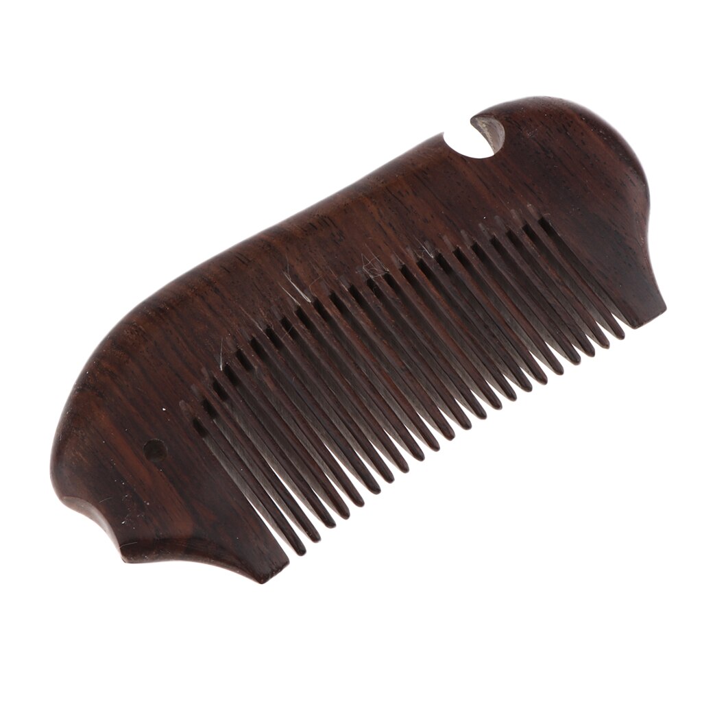 Bolsillo de madera de sándalo Natural, peine para cabello fino con estilo, cepillo antiestático