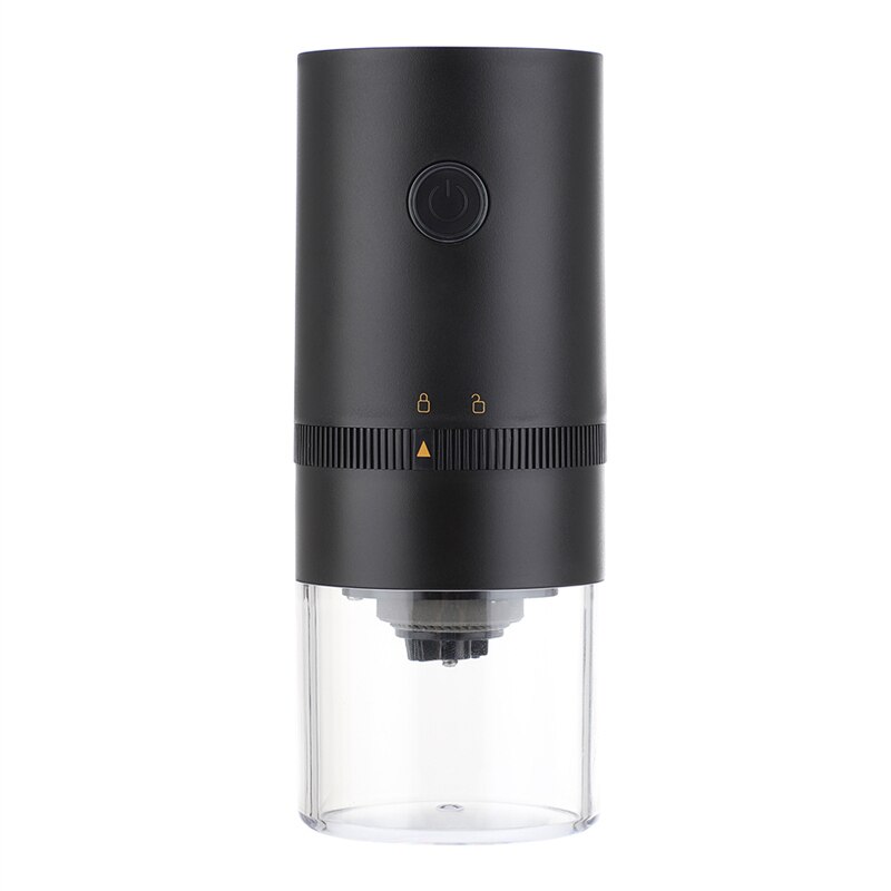 Mini Electric Coffee Grinder Automatic Coffee Machine Portable Coffee Beans Grinder Machine USB Nuts Herbs Grains Mill For Home: Black