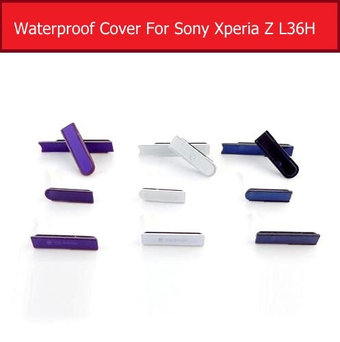 Micro Sd & Earpone Jack Port & Sim-kaart Poort Slot & Usb Cover Voor Sony Xperia Z L36h C6602 c6603 Waterdichte Stof Plug Vervanging