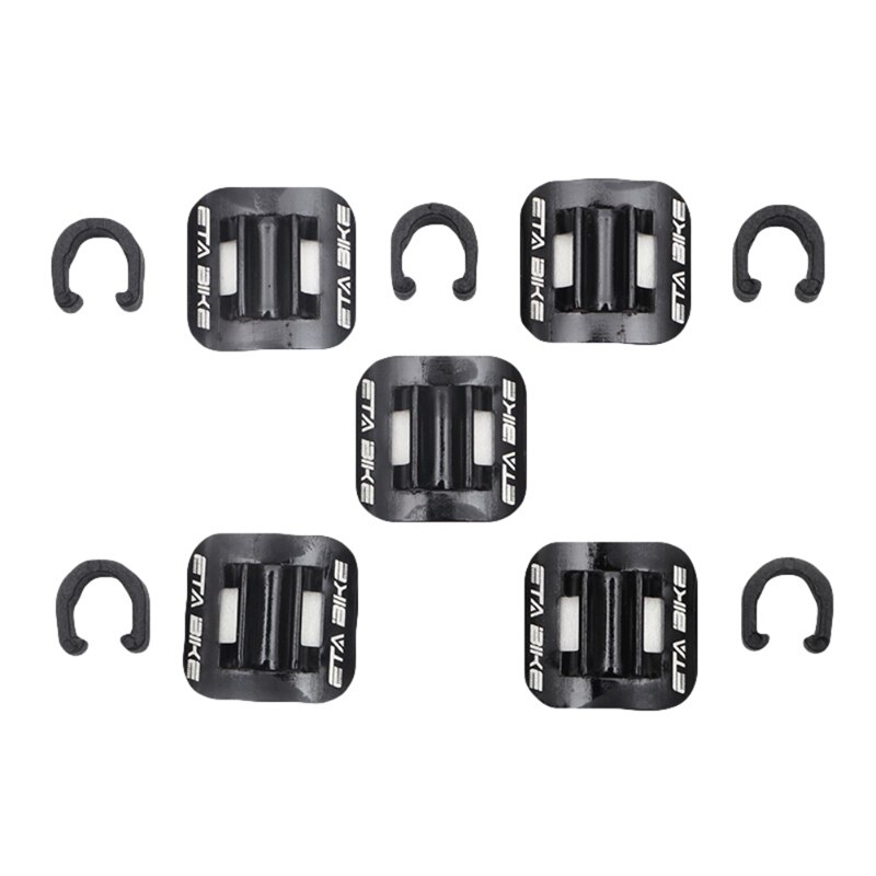 5pcs/set Bicycle Cycle MTB Cable Tube Guid Aluminum Alloy Mountain Bike Brake Cable Oil Tube Guide Shifter Adapter Bicycle tools: R