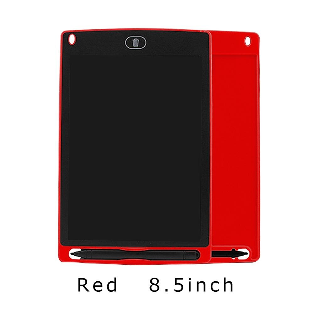 8.5 Inch Smart LCD Writing Tablet Electronic Graphics Erasable Drawing Board Doodle Pad with Stylus pen Students Smart Notebook: Red 8.5 inch