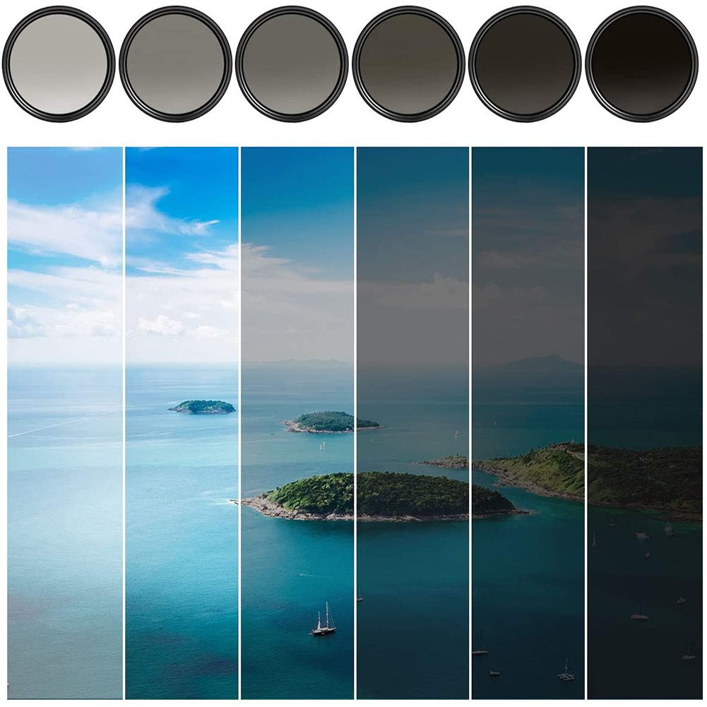 BAODELI Nd2-400 Variable Nd Filter 49 52 55 58 67 72 77 82 Mm For Camera Lens Canon M50 600d Nikon D3200 D3500 D5600 Sony A6000