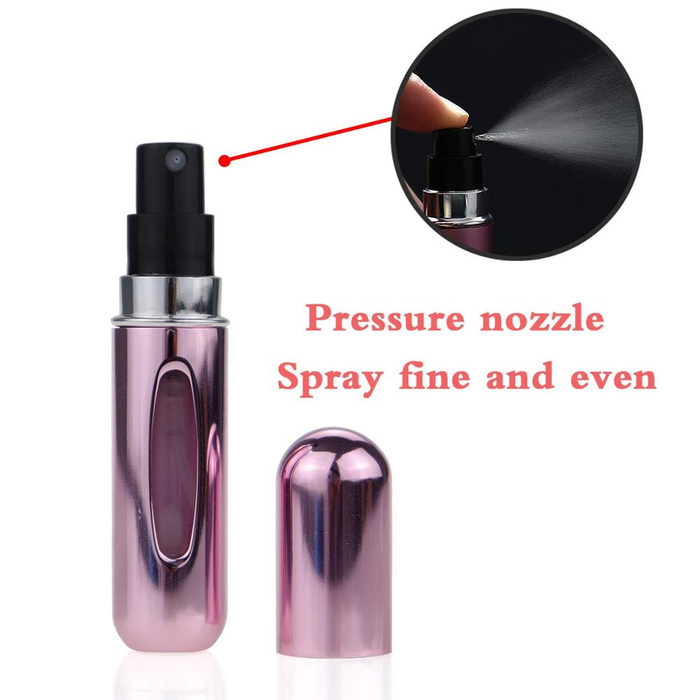 Draagbare Mini Navulbare Parfum Verstuiver Fles Hervulbare Parfum Spray Parfum Verstuiver Hervulbare Reizen 4 Stuks Pack Van 5Ml