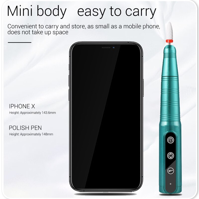 Máquina de manicure elétrica 35000RPM máquina de manicure profissional conjunto de brocas de pedicure lixa de unhas de cerâmica ferramentas de equipamentos de broca de unhas