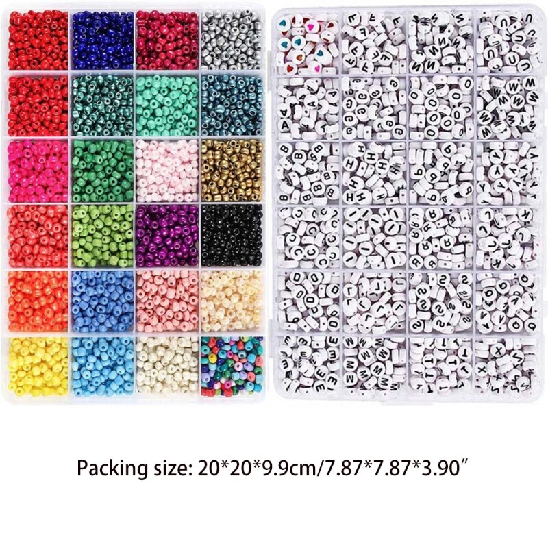 F42F DIY Arts and Crafts for Women Girlfriend Kids Bead Craft Kit Set Bracelet