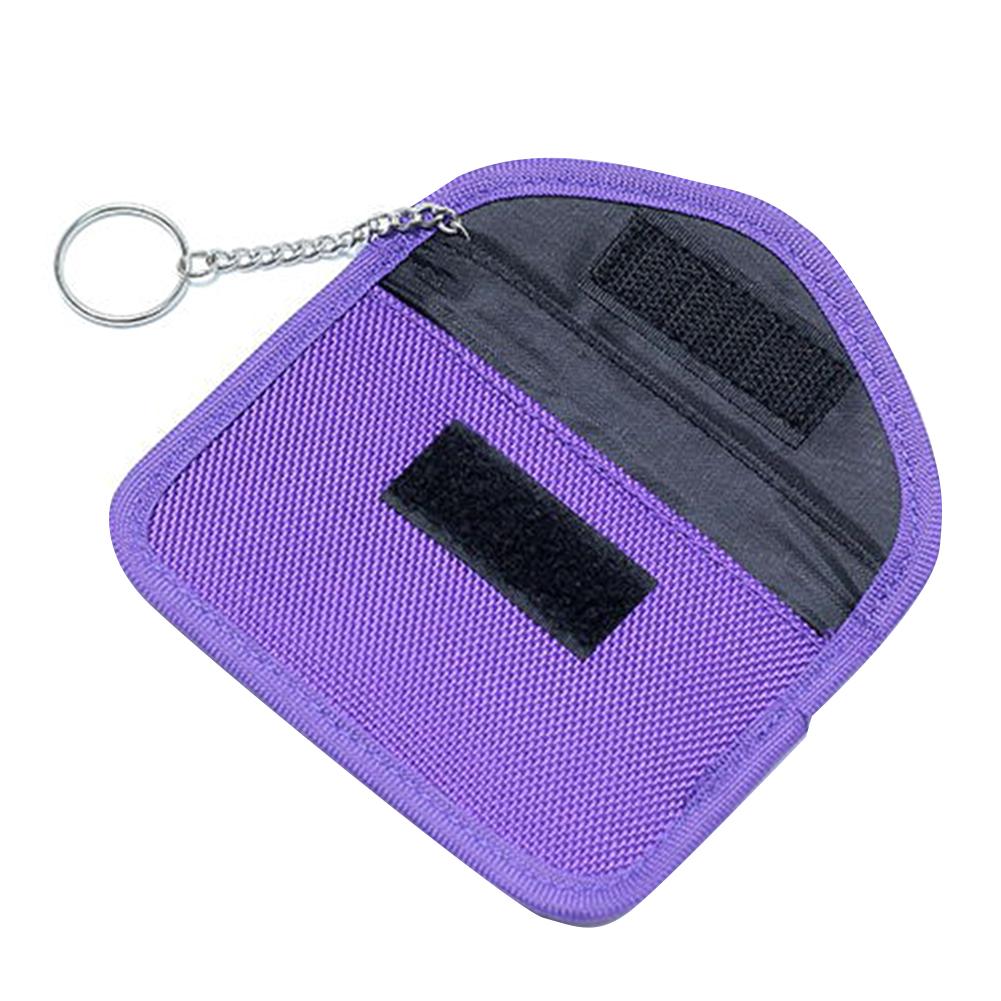 RF RFID Signal Blocking Bag Cover Keychain Anti-Radiation Key Chain Signal Shielding Pouch Wallet Key Case GSM 3G 4G LTE GPS