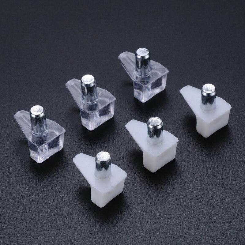 10pcs Shelf Studs Pegs Metal Pin Cupboard Seperator Cabinet Wooden Holder Cabinet Furniture Support Holder Shelf Studs Pegs