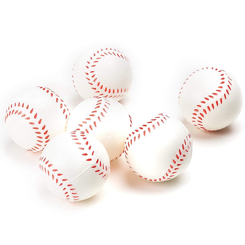 Baseball 2.5-Inch Foam Squeeze Balls For Stress Relief, Relaxable Realistic Baseball Sport Balls(12Pcs)