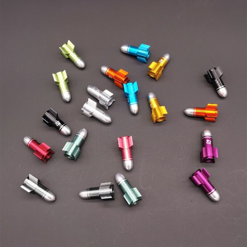 Fouriers Bike Valve Cap MTB Road Tyre Stem Air Valve Caps America Valve Cap Aluminium Bicycle Pressure Valve Caps Dust Covers