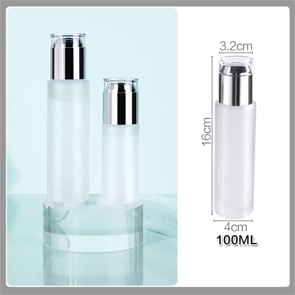Szkło dozowniki mydła w płynie przenośny pakowanie na podróż butelka z pompką szampon kosmetyczne krem pojemnik na balsam akcesoria łazienkowe: 100ml