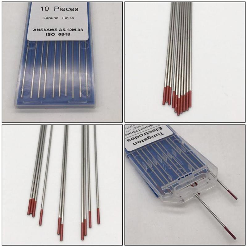 1 opakowanie trwałe elektrody spawalnicze wolframowe torowe WT20 TIG pręty wolframowe