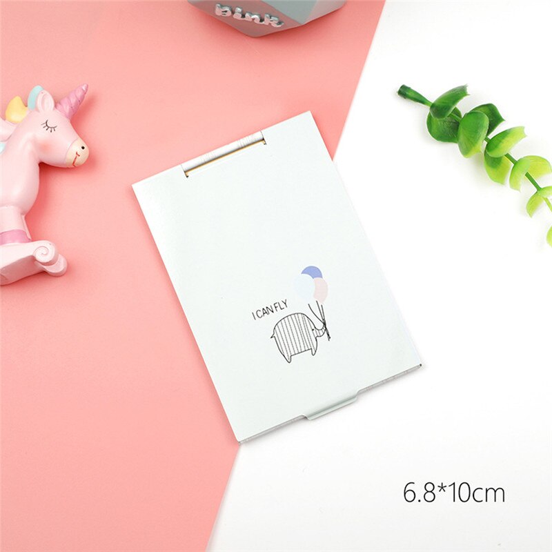 Mini ultradunne make-upspiegel opvouwbare rechthoekige zakspiegel cosmetische spiegel bureau compacte zak kappersspiegel