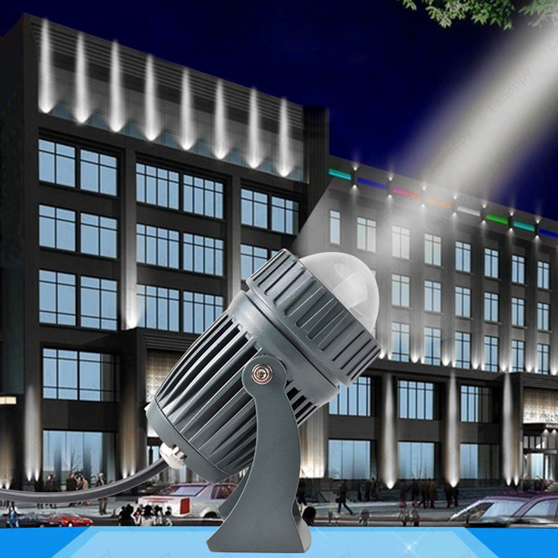 Led projektør udendørs vandtæt  ip65 udendørs led spotlight 10w led spot lys udendørs belysning smal vinkel høj effekt zfg 0004