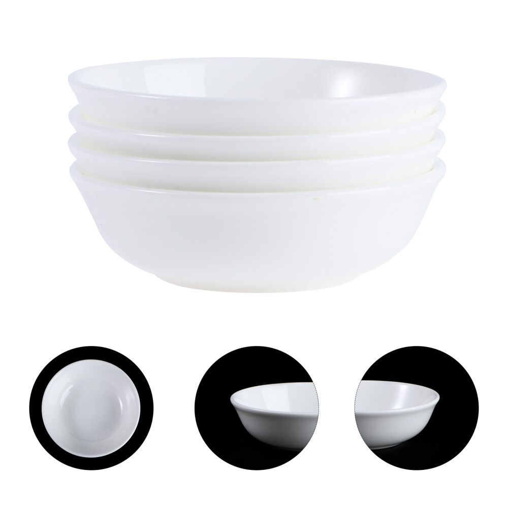 4Pcs Keramische Saus Plaat Dompelen Plaat Mini Kruiden Saus Schotel Voor Thuis Restaurant Hotel
