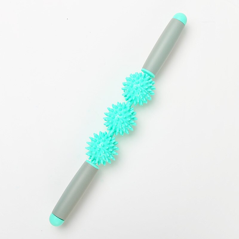 Muskelmassage roller stick body relax tool muskel roller sticks med 3 punkt spids kugle: Himmel