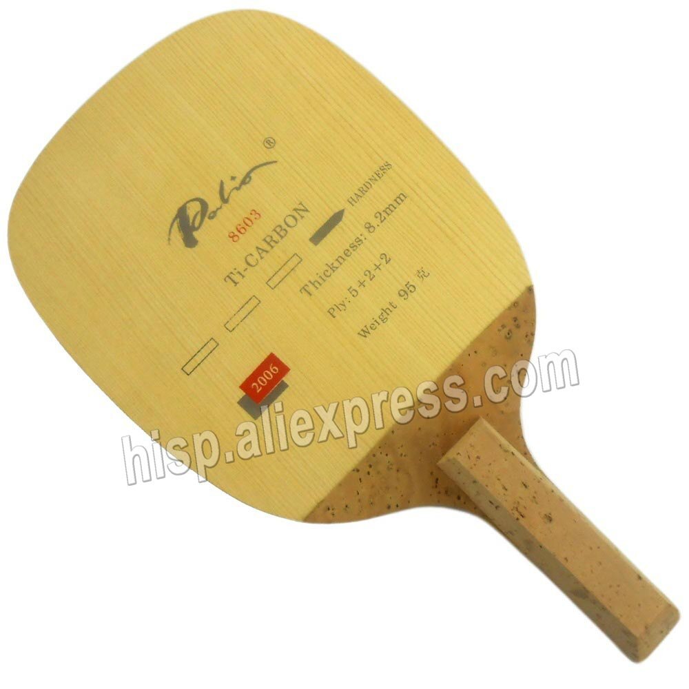 Original Palio 8603 titanium carbon table tennis blade Japanese straight handle table tennis racket racquet sports