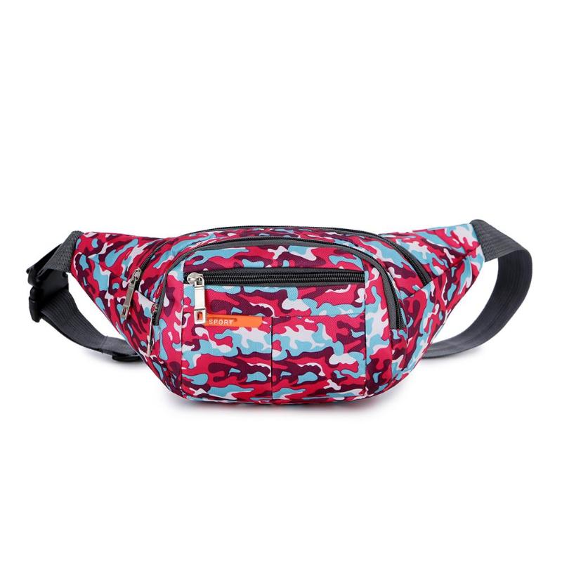 Camo Waist Bag Waterproof Unisex Nylon Waist Fanny Packs Casual Chest Bag Bum Bag Packs Chest Crossbody Bag: 05
