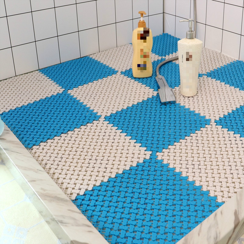 PVC free spline anti-skid waterproof mat bathroom anti-skid mat shower room anti skid mat set bath mat decoration