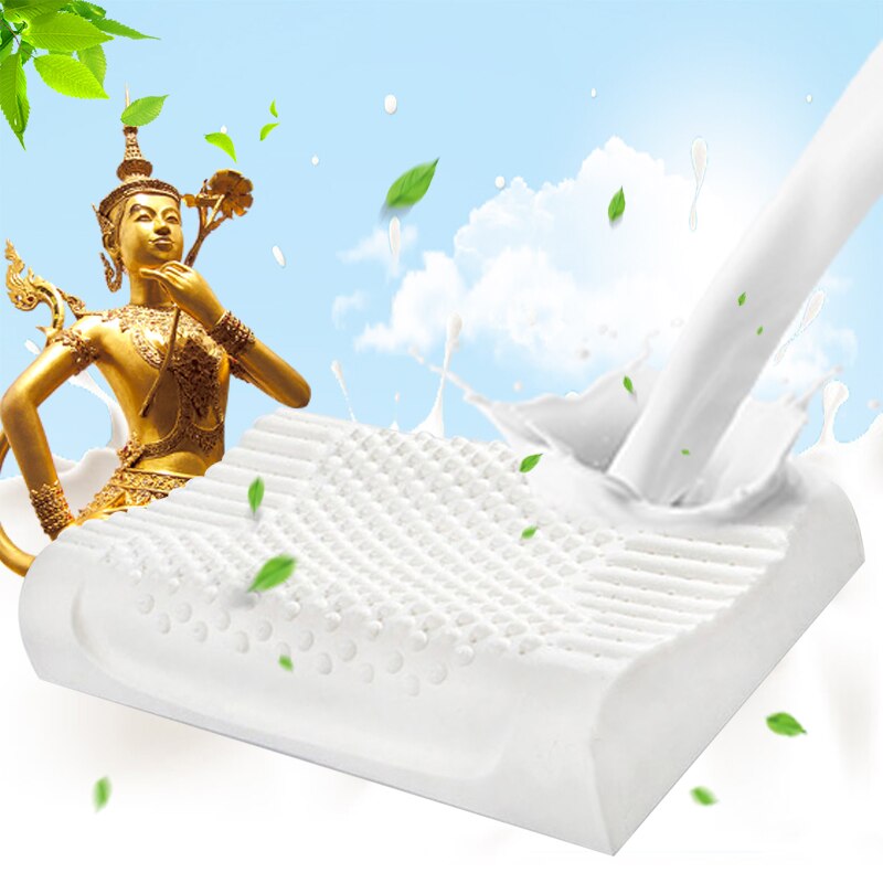 Natural Latex Neck Pillow Bedding Pillows Sleeping Pillows Health Care Orthopedic Pillow Cervical Massage Cushion Release Pain