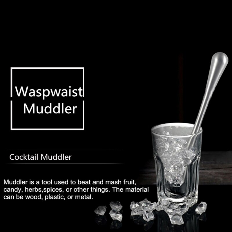 Cocktail Muddler Stainless Steel Bar Mixer Mojito Cocktail Drink Crushed Ice