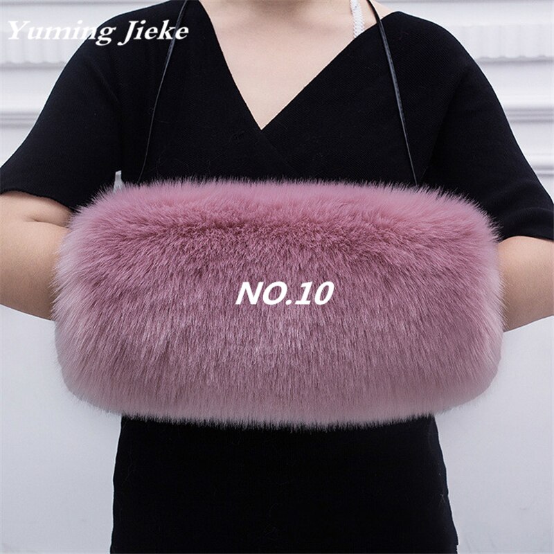 Vintage Thick Faux Fur Muff Winter Hand Warmer Wedding Cloak: No.10