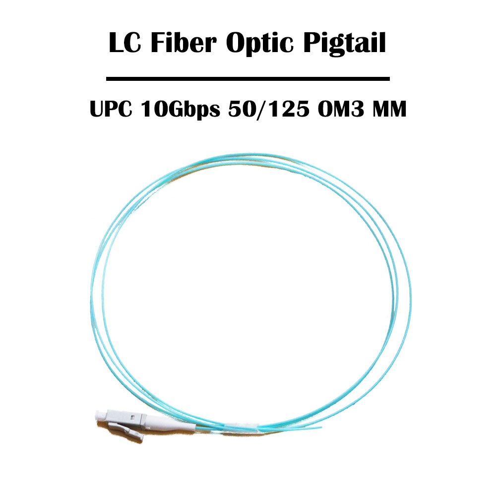 100 Pieces 1.5 Meter LC UPC/APC SM Single Mode 9/125 /MM Multi Mode Simplex 0.9mm FTTH OM1-OM4 Ethernet: UPC OM3