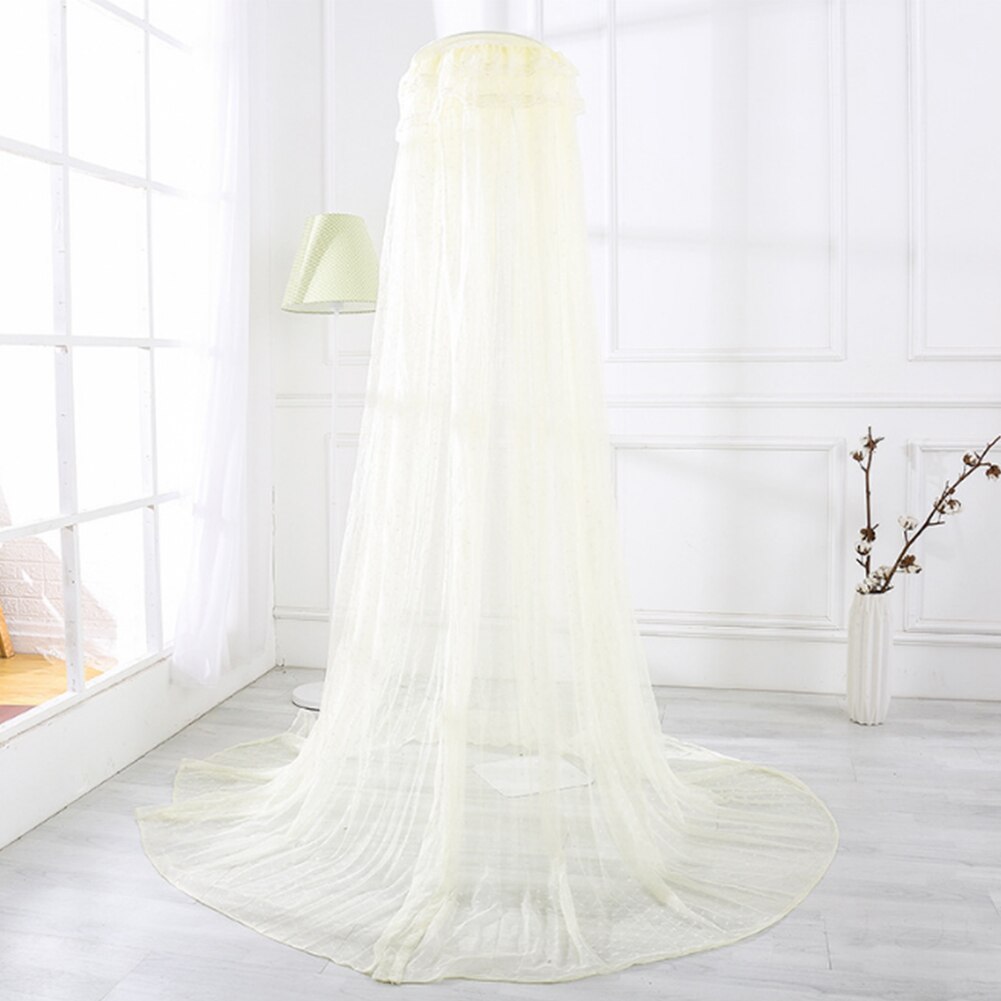 Nursery Curtain Crib Insect Protection Foldable Bed Canopy Dome Room Decor Baby Mosquito Net Summer Princess Children: Yellow