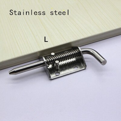 Stainless steel safety door bolts latches anti - theft lock buckle thickened stainless steel bedroom door and window latch: Stainless steel2-L