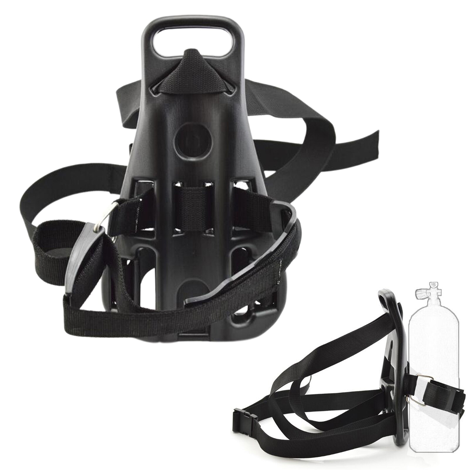 Scuba Diving Single Tank Backpack Bracket Gas Bottle Support Holder 14x9inch