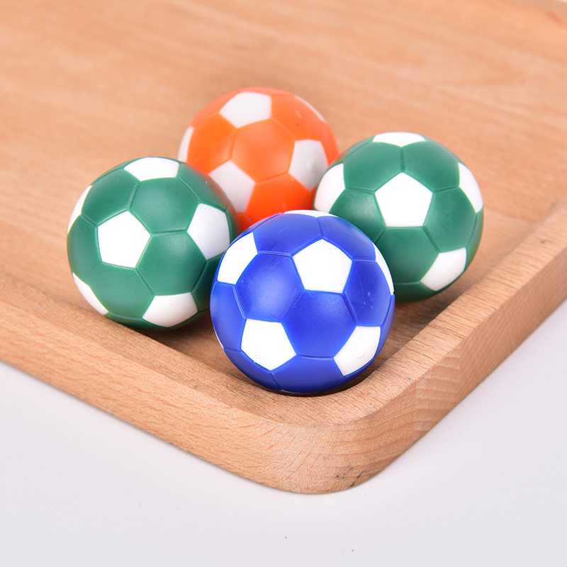 Lot de 8, 6 ou 4 ballons de rechange en résine de supérieure, Mini ballons de football colorés de Table, 32mm