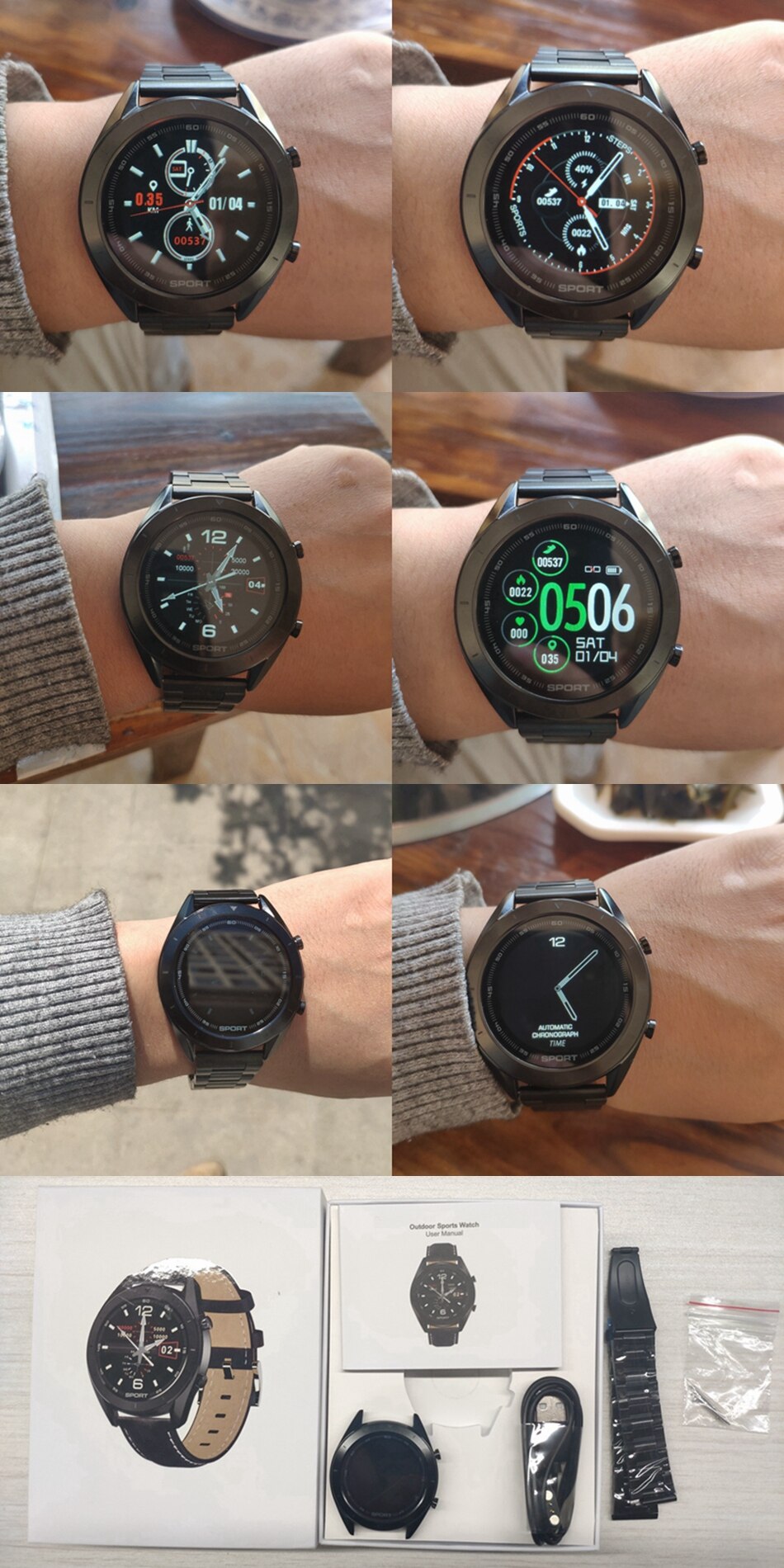 DT99 montre intelligente IP68 étanche ronde écran HD ECG détection cadrans interchangeables Smartwatch Fitness Tracker hommes
