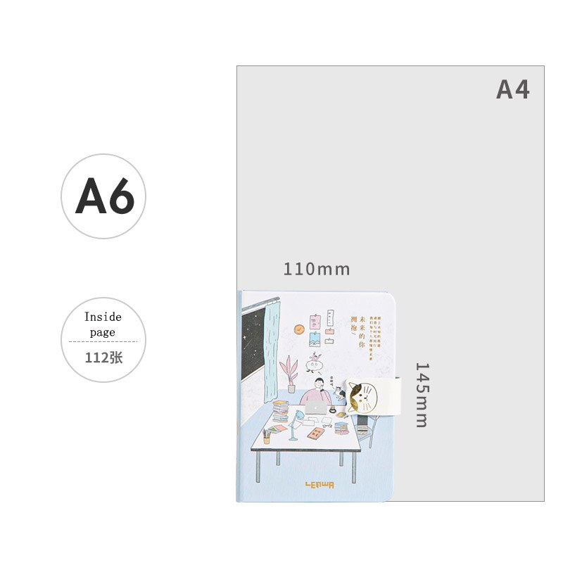 Hardcover Diary Books Color Inside Page Notebook Weekly Planner Handbook School Supplies Star Pattern 128 Page Paper A6 Notebook: youth