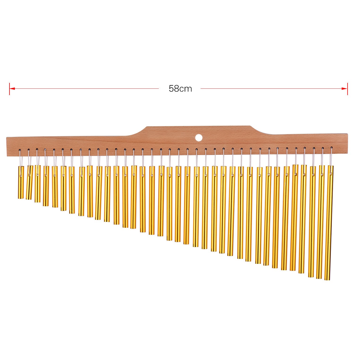 36 bar chimes guld aluminiumslegering træ bar percussion instrumenter tilbehør
