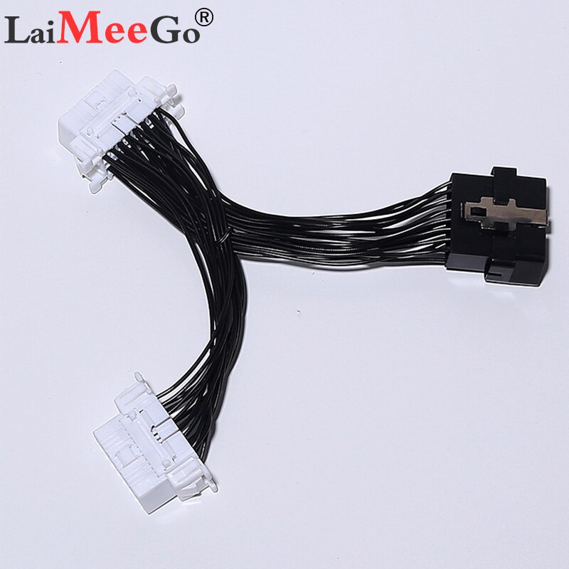 Car Diagnostic Electronic Wire Cable OBD2 16PIN Male to 3 Female For ELM327 OBD2 16PIN Connector Adapter White Wire: Model 1