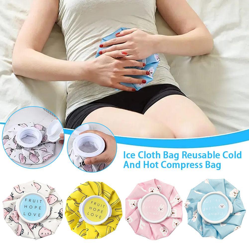 Water Filling Cloth Ice Pack Cartoon Cooling Ice Pack Warmer Knee Pain Head Bottle Ice Relief Water Hand Cold Leg Bag B K2F9